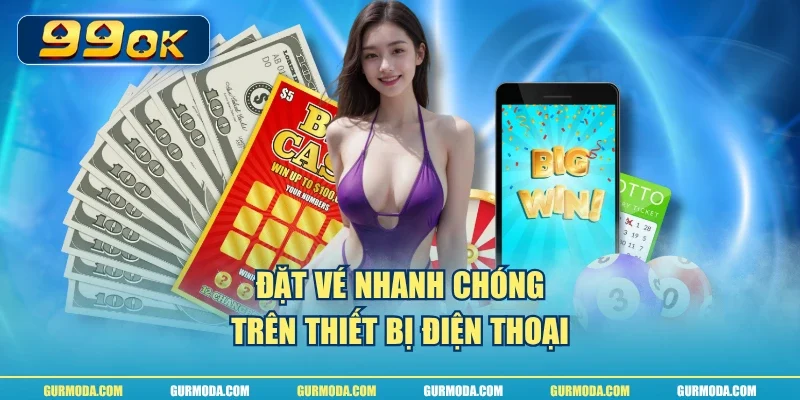 Đặt vé nhanh chóng trên thiết bị điện thoại