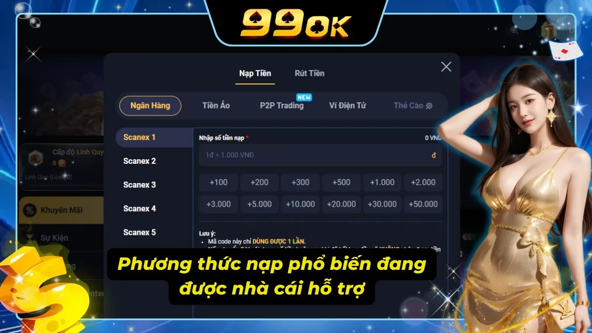 Nhiều kênh thanh toán đồng nghĩa với sự linh hoạt cho mọi bet thủ